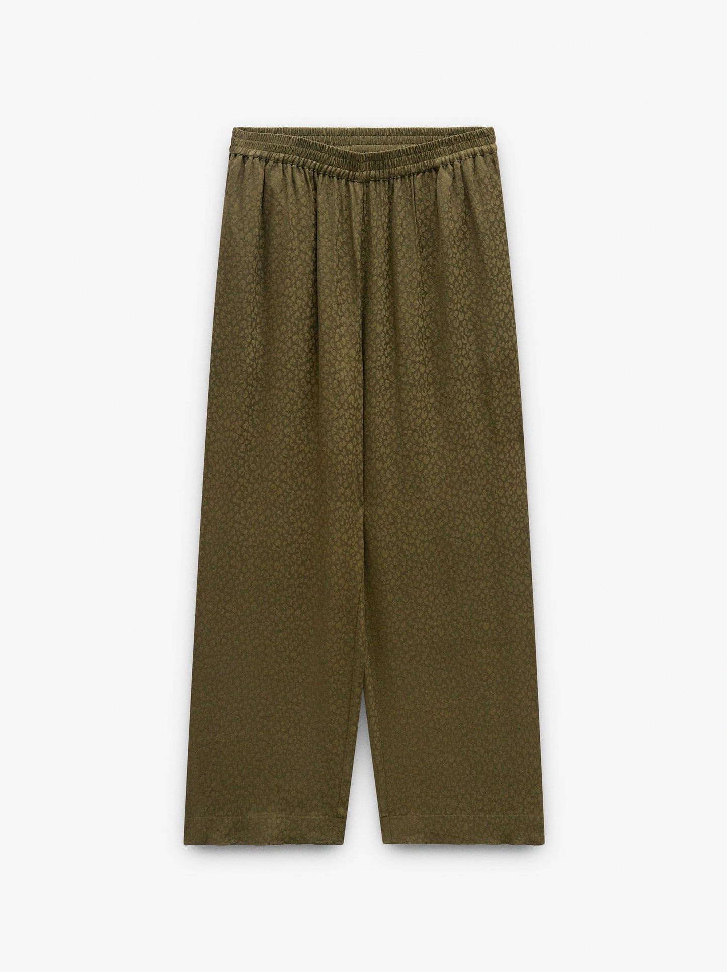 Trousers With Elastic Waist With Texture
