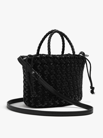 Tote Bag With Braided Detail And Removable Pouch