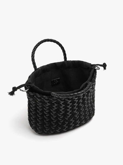 Tote Bag With Braided Detail And Removable Pouch