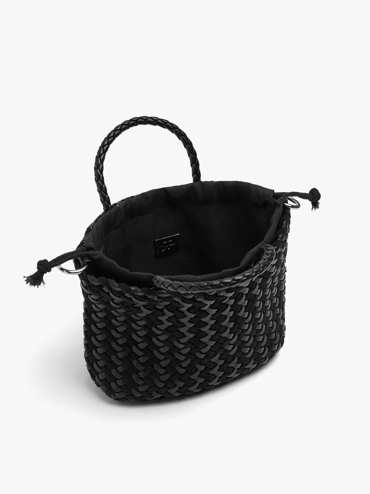 Tote Bag With Braided Detail And Removable Pouch