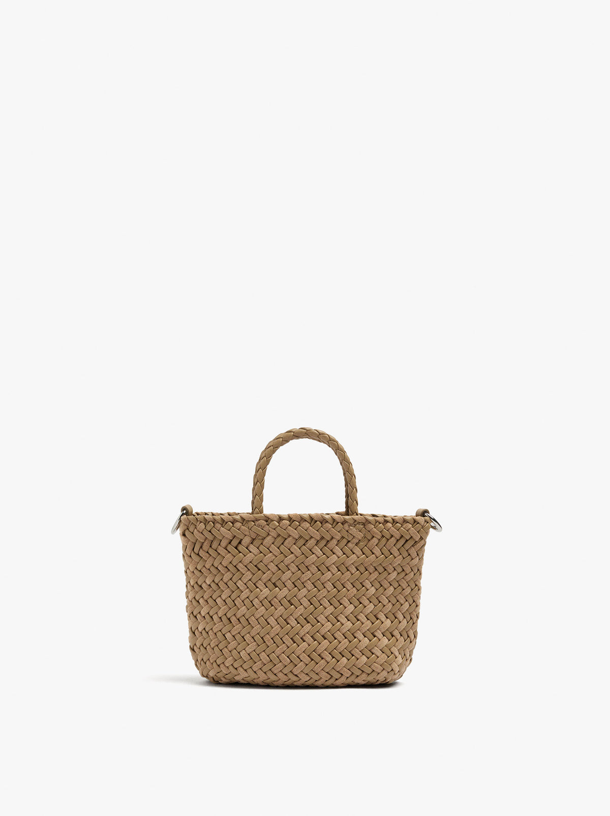 Tote Bag With Braided Detail And Removable Pouch