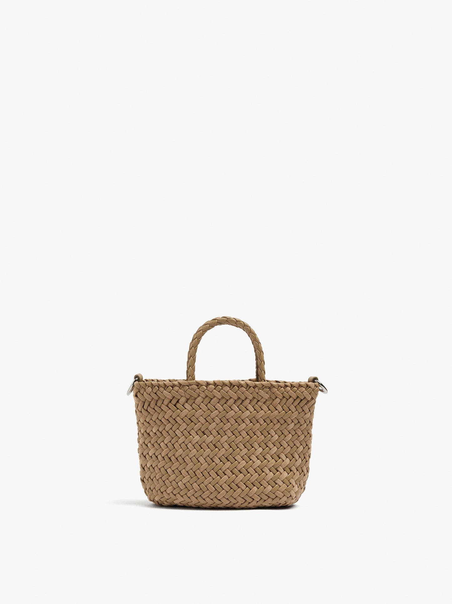 Tote Bag With Braided Detail And Removable Pouch