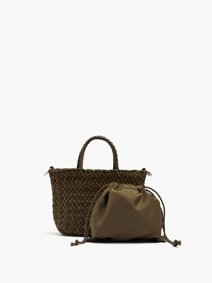 Tote Bag With Braided Detail And Removable Pouch