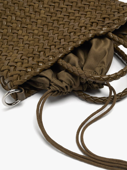 Tote Bag With Braided Detail And Removable Pouch