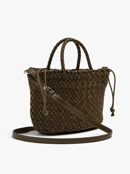 Tote Bag With Braided Detail And Removable Pouch