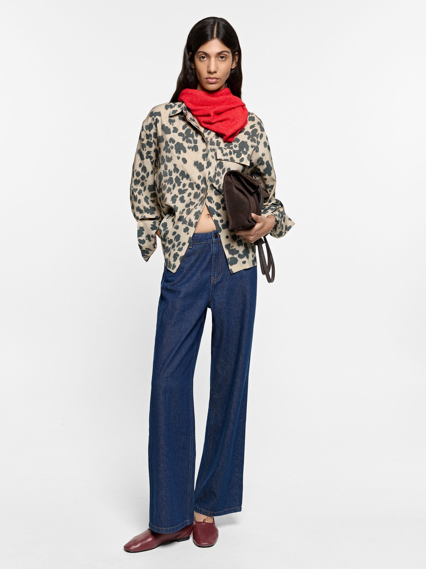 Printed Animal Print Shirt With Pocket