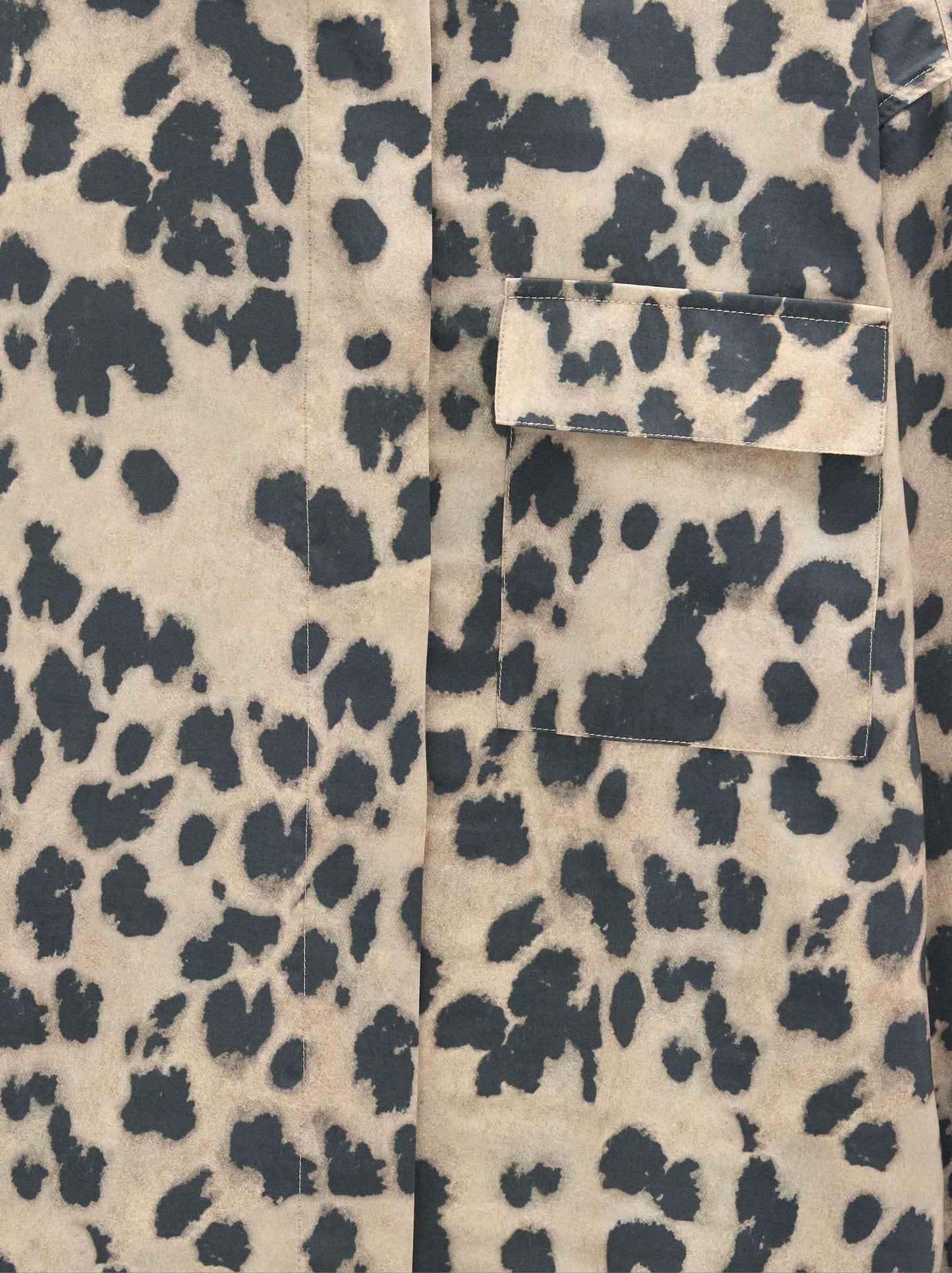 Printed Animal Print Shirt With Pocket