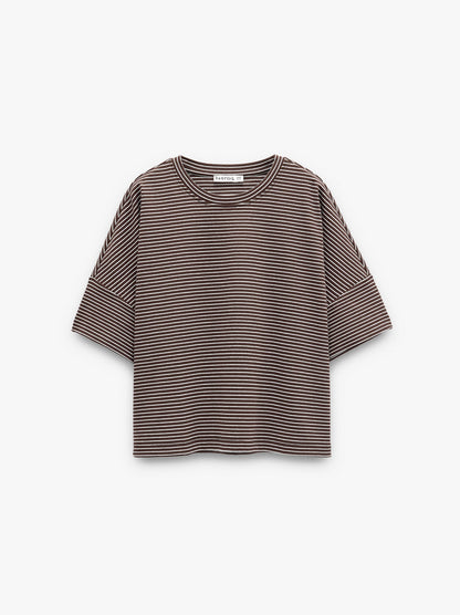 Cotton T-Shirt With Stripes