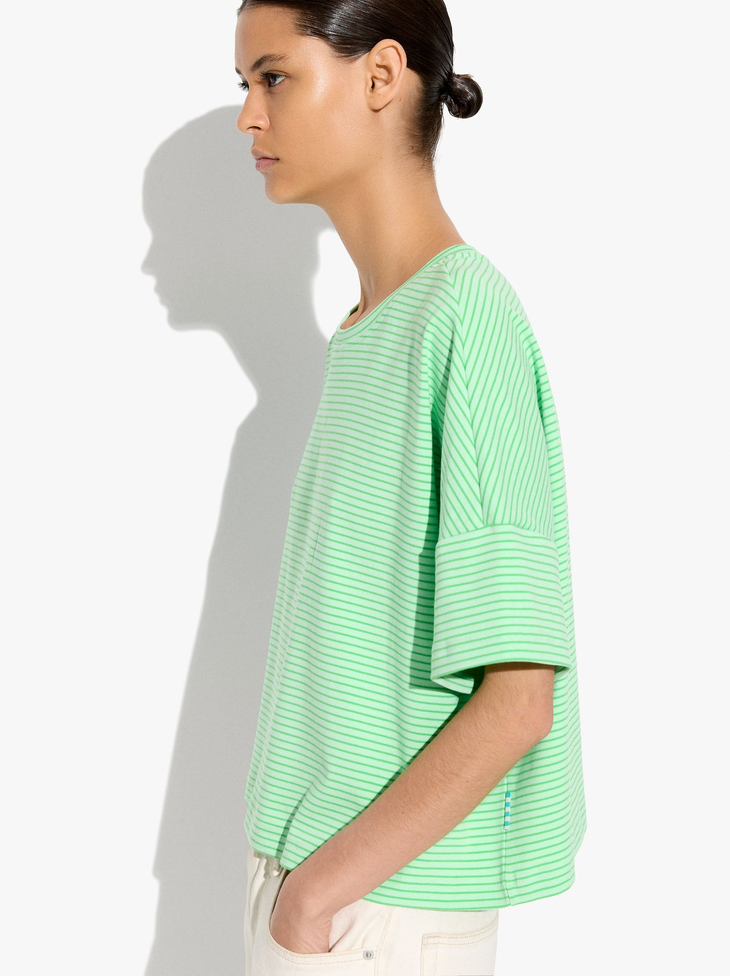 Cotton T-Shirt With Stripes