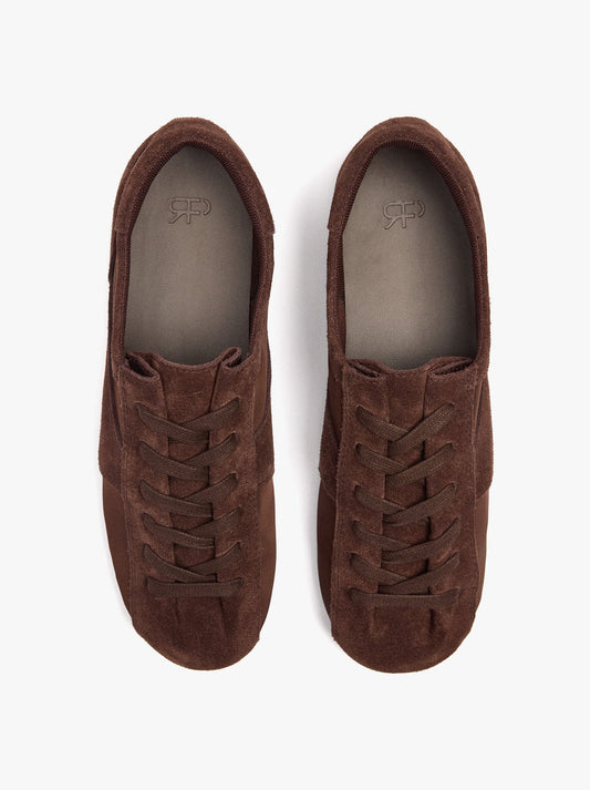 Retro Minimalist Sneaker With Leather