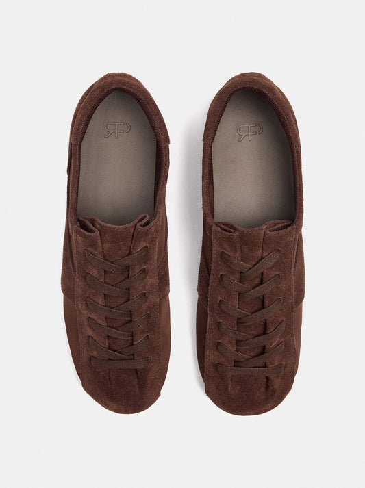 Retro Minimalist Sneaker With Leather
