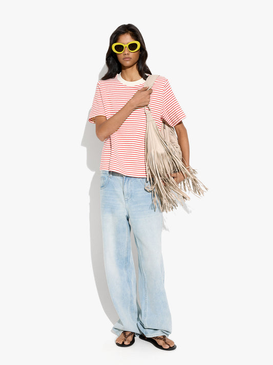 Cotton T-Shirt With Stripes
