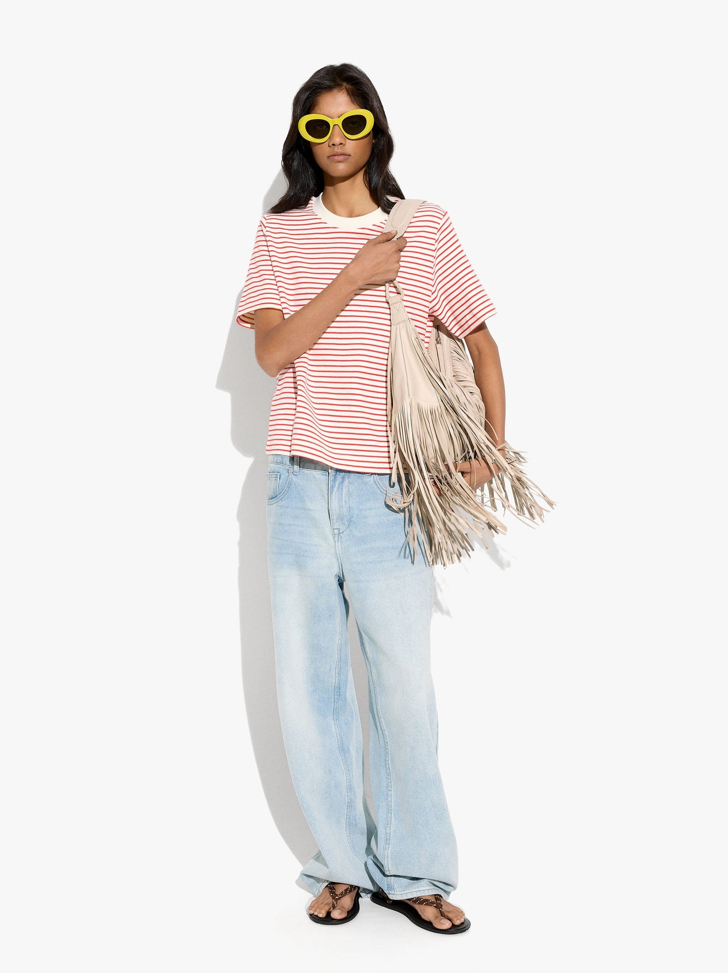 Cotton T-Shirt With Stripes