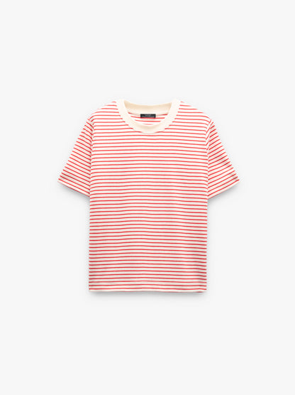 Cotton T-Shirt With Stripes
