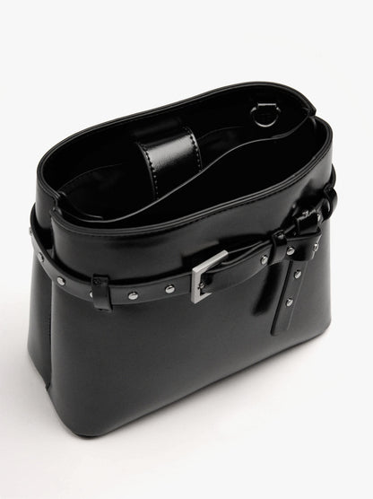 Bucket Bag With Belt Detail