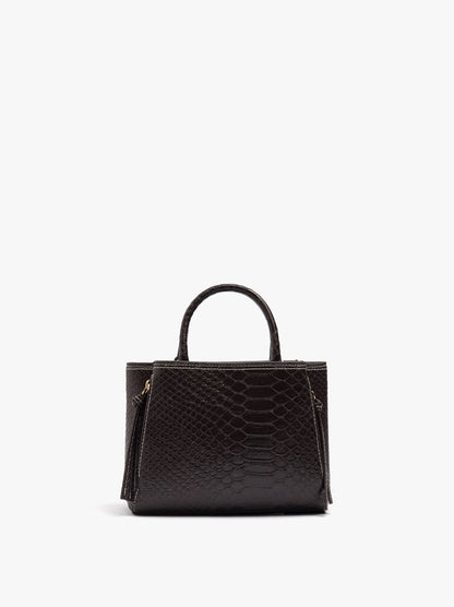 Tote Bag With Animal Print And Crossbody Bag Strap