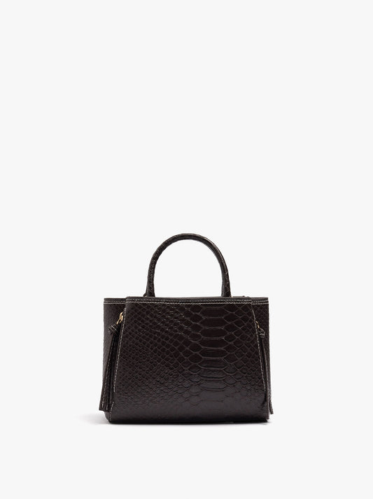 Tote Bag With Animal Print And Crossbody Bag Strap