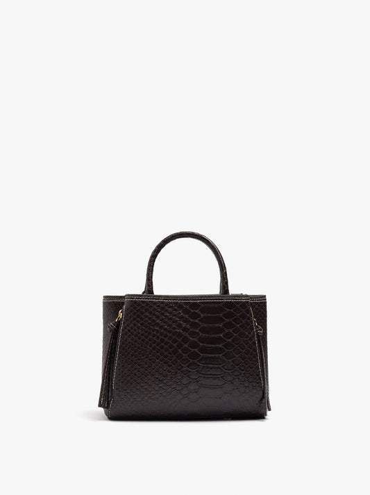 Tote Bag With Animal Print And Crossbody Bag Strap