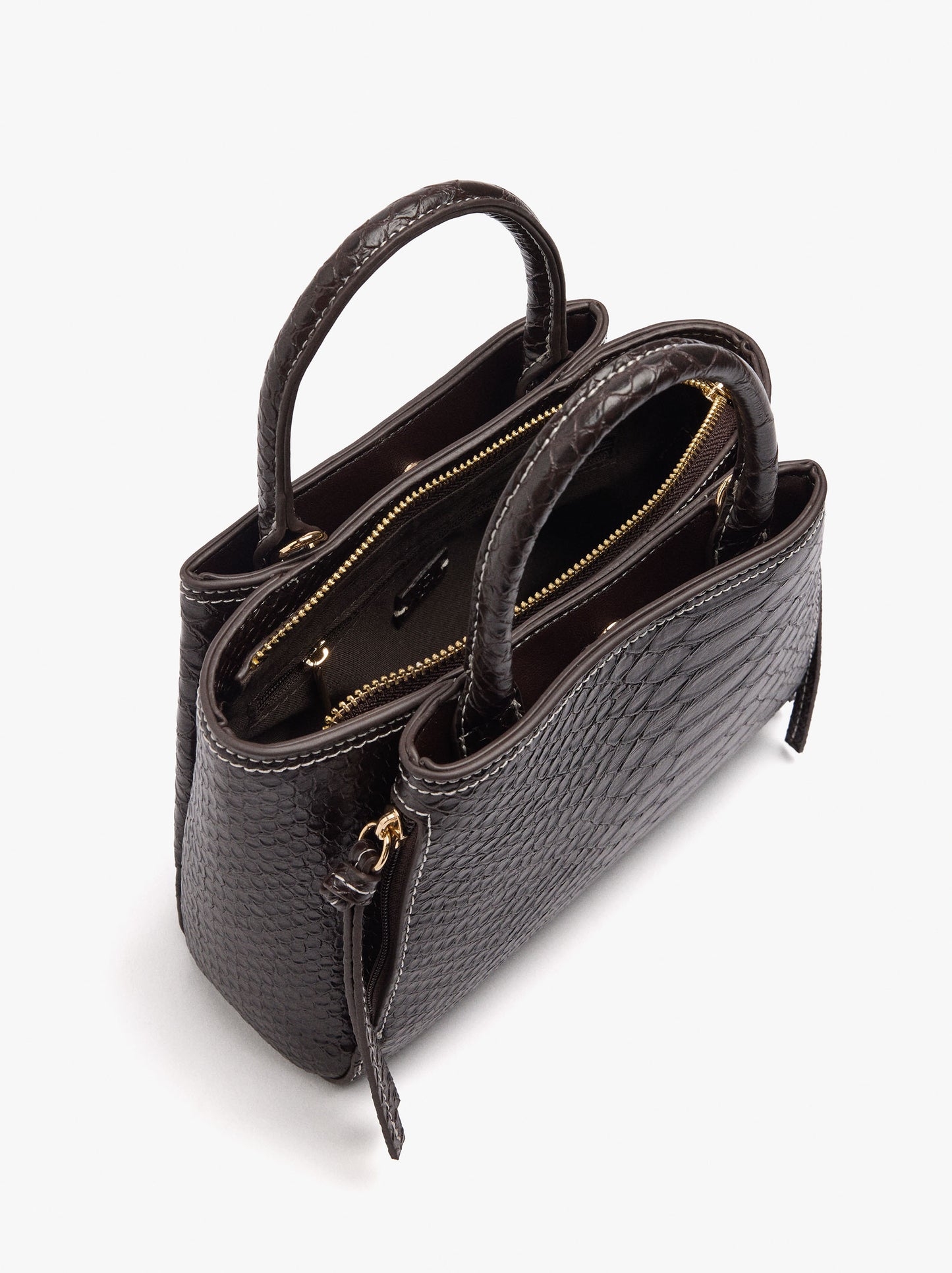 Tote Bag With Animal Print And Crossbody Bag Strap