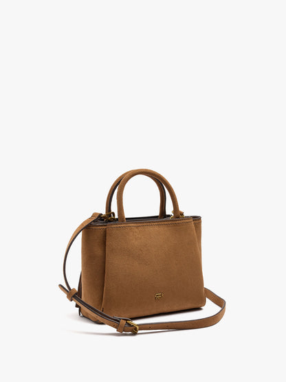 Leather-Effect Tote Bag With Crossbody Strap