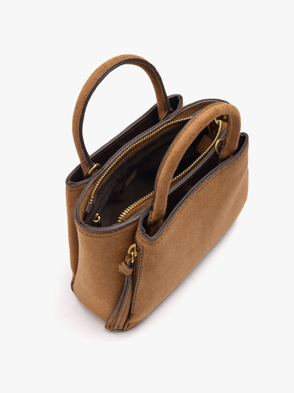 Leather-Effect Tote Bag With Crossbody Strap