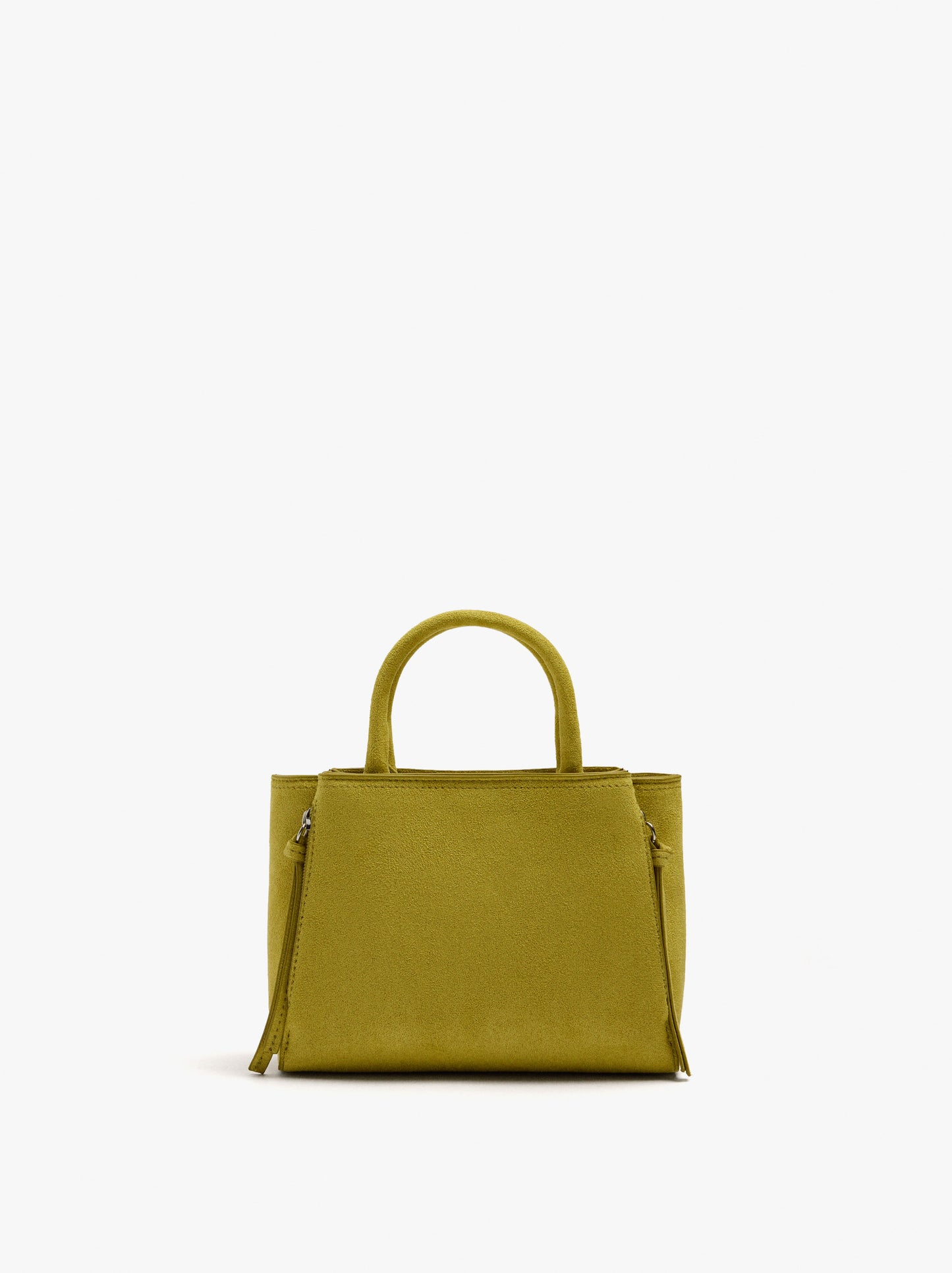 Leather-Effect Tote Bag With Crossbody Strap