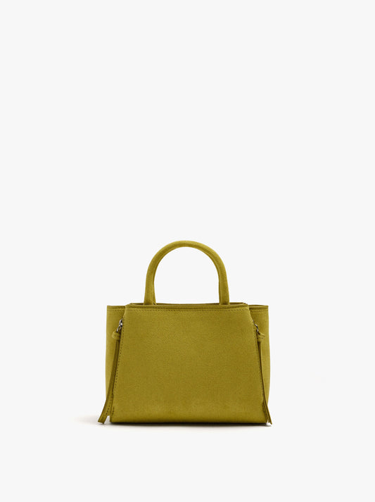 Leather-Effect Tote Bag With Crossbody Strap