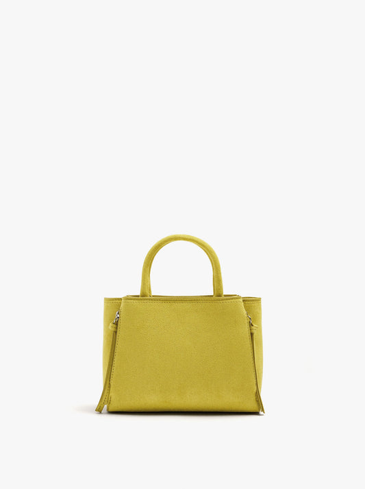 Leather-Effect Tote Bag With Crossbody Strap
