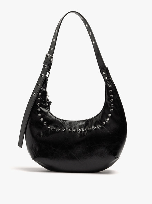 Hobo Shoulder Bag With Studs
