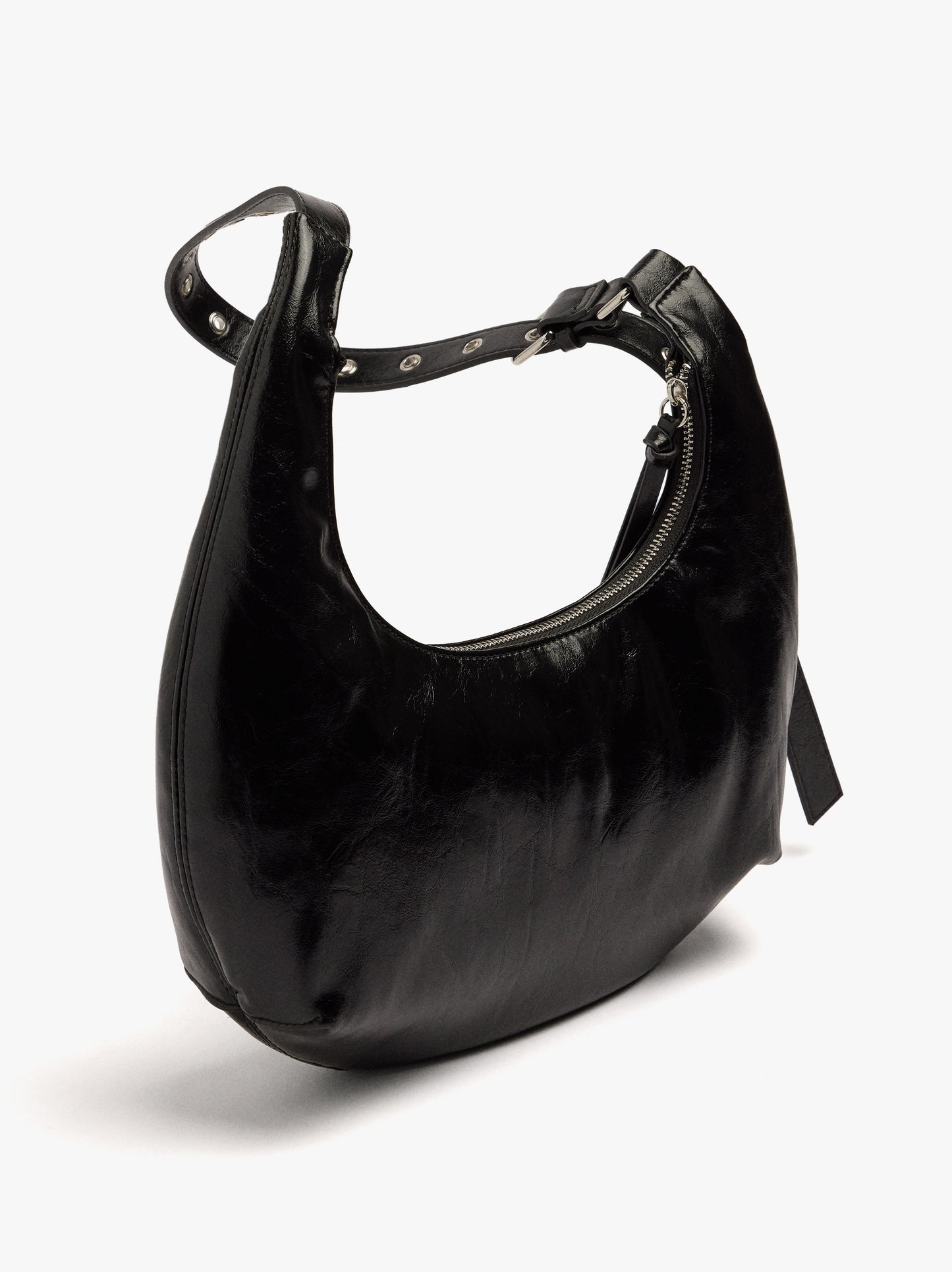 Hobo Shoulder Bag With Studs