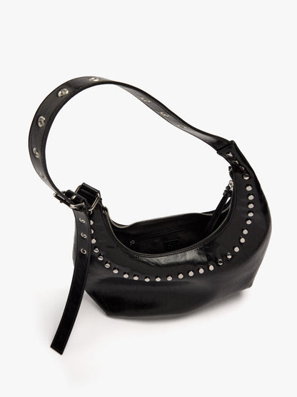 Hobo Shoulder Bag With Studs