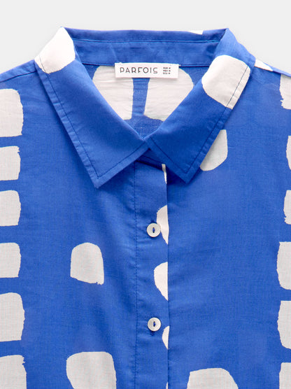 Printed Dress With 100% Cotton Shirt