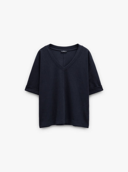 T-Shirt With V-Neck