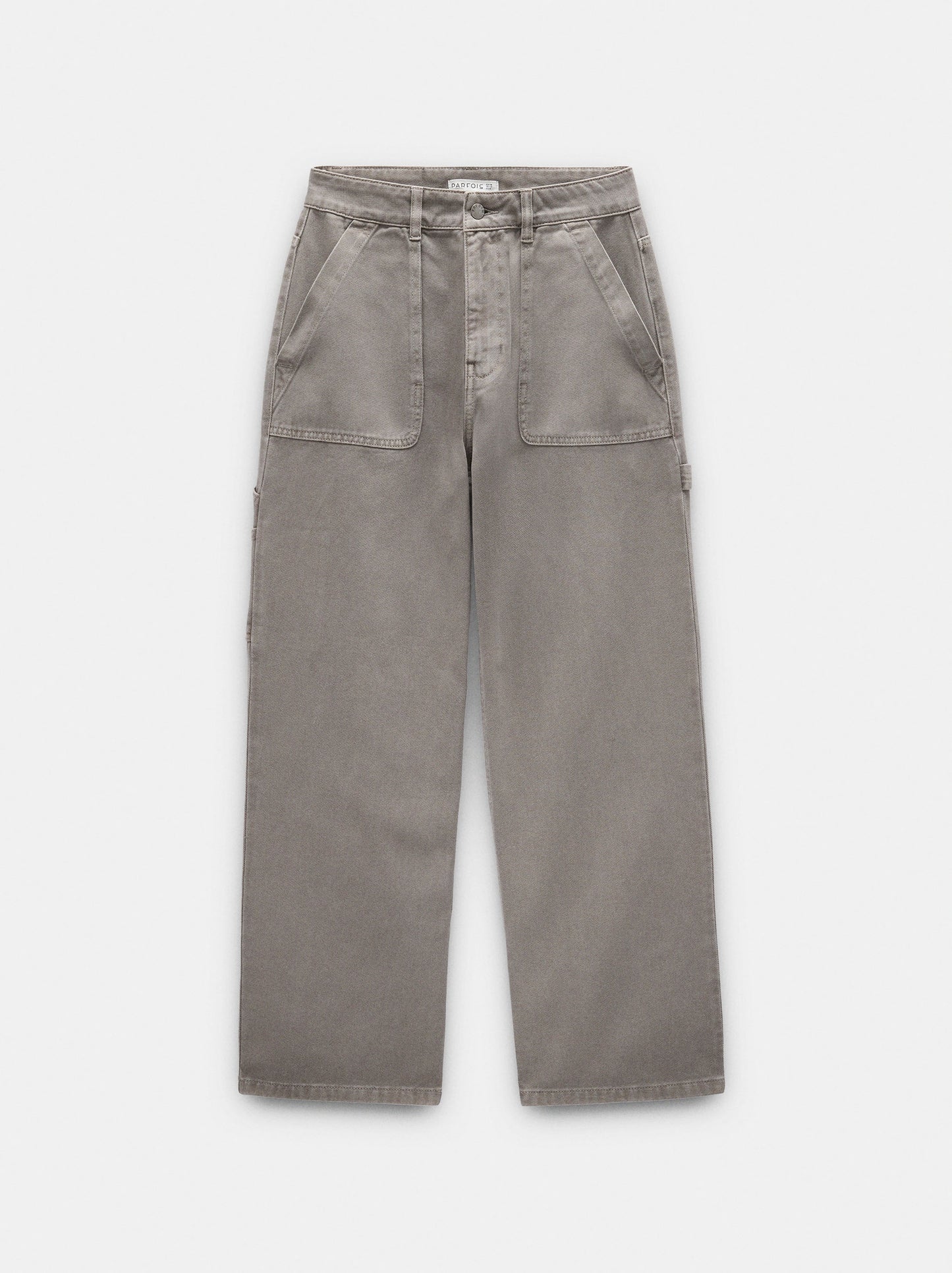 100% Cotton Jeans With Patch Pockets