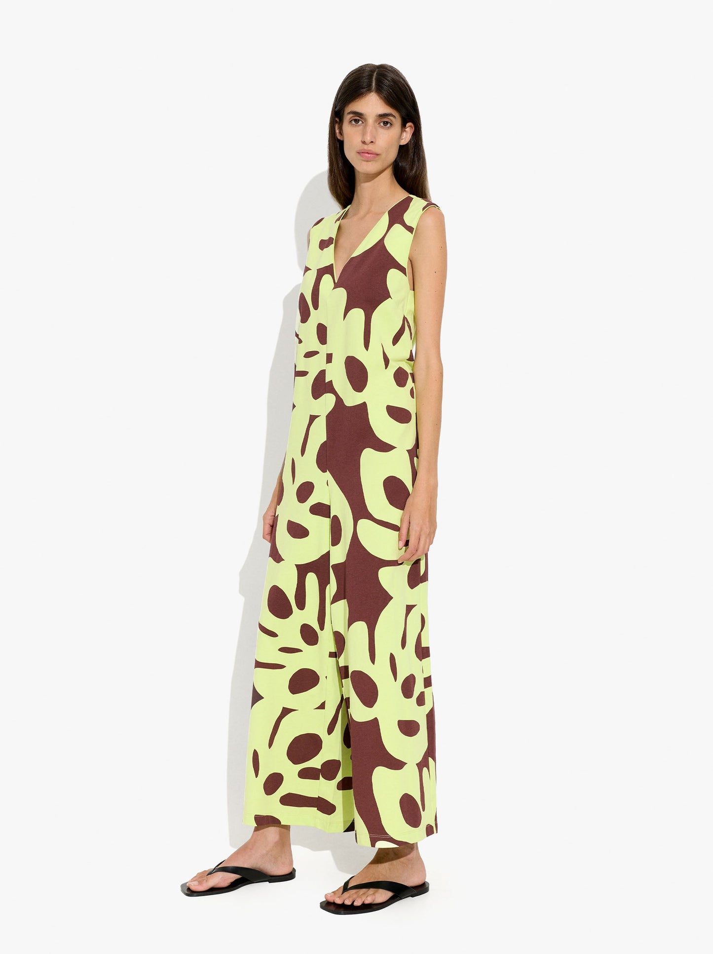Printed Jumpsuit With 100% Cotton