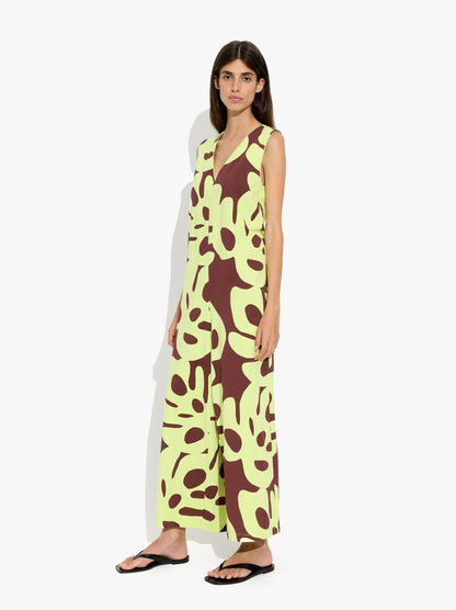 Printed Jumpsuit With 100% Cotton