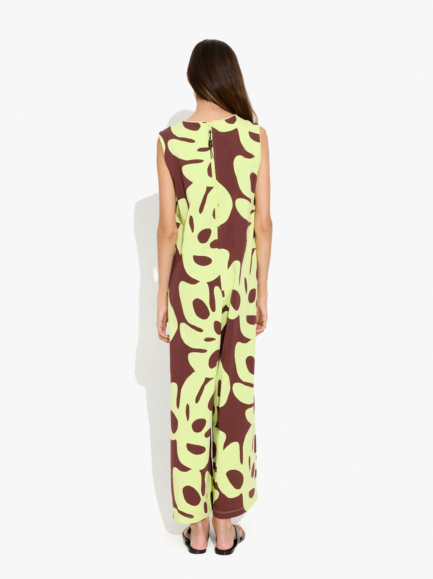 Printed Jumpsuit With 100% Cotton