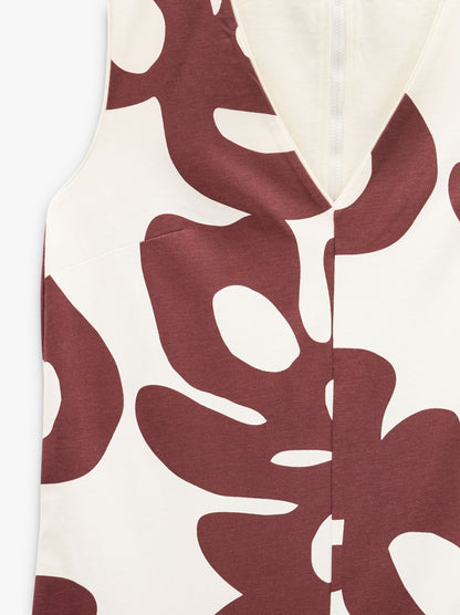 Printed Jumpsuit With 100% Cotton
