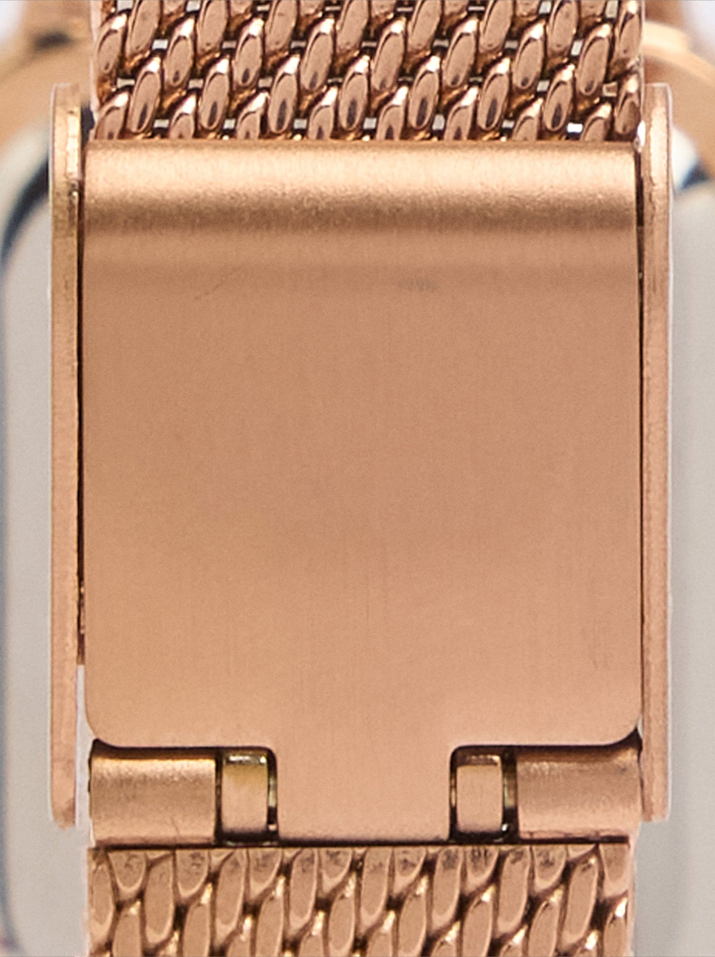 Rectangular Watch With Stainless Steel Metal Mesh