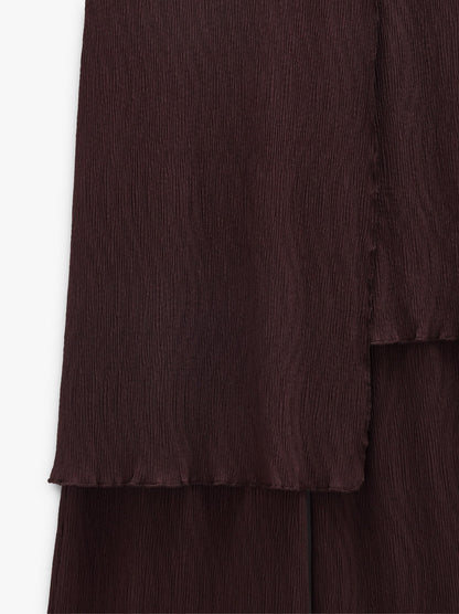 Trousers With Integrated Asymmetric Skirt