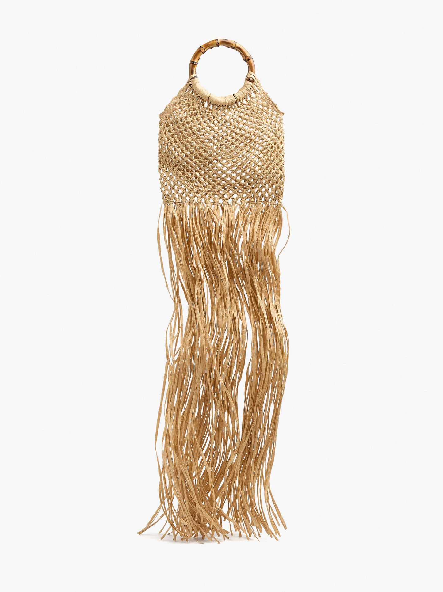 Handbag Paper Straw With Bamboo