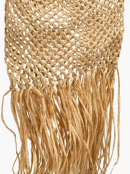 Handbag Paper Straw With Bamboo