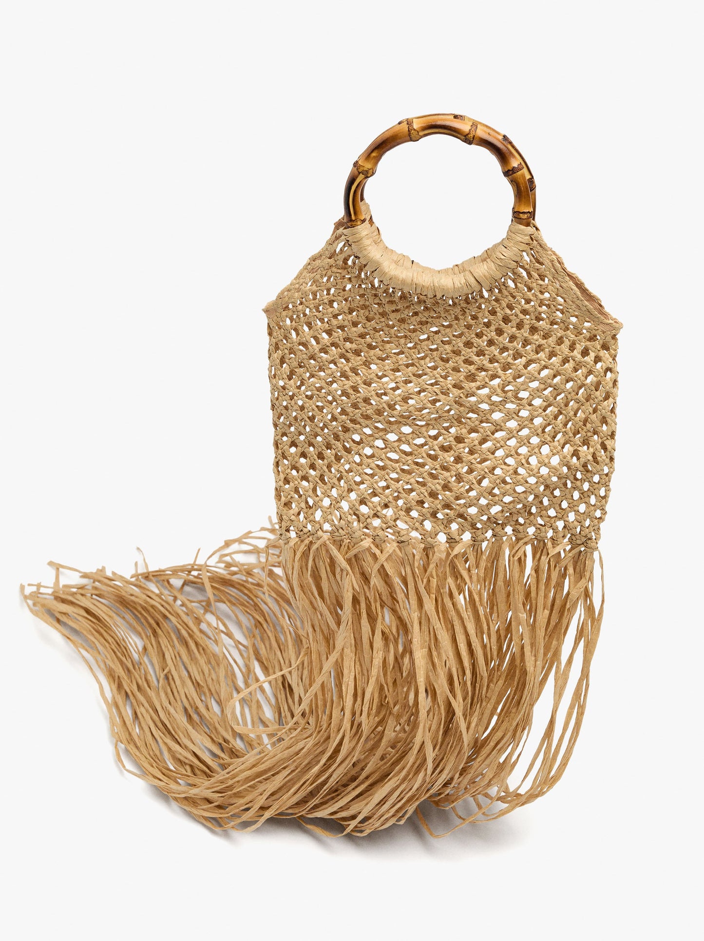 Handbag Paper Straw With Bamboo