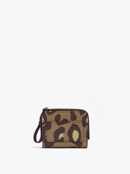 Wallet Made Of Printed Nylon With Animal Print