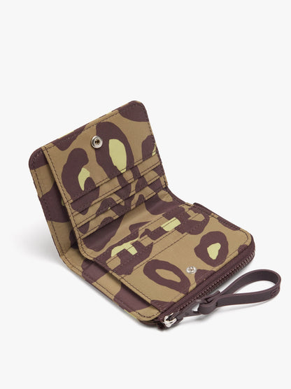 Wallet Made Of Printed Nylon With Animal Print