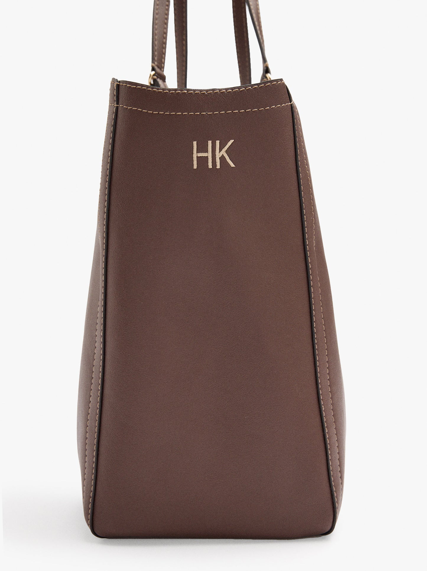 Shopper Bag With Topstitching L