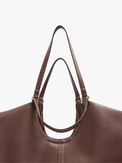 Shopper Bag With Topstitching L