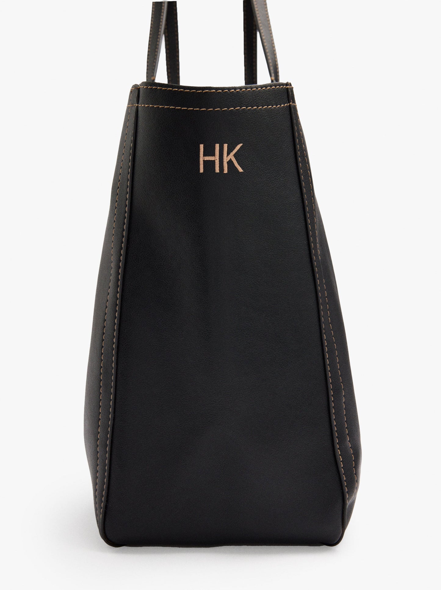 Shopper Bag With Topstitching L
