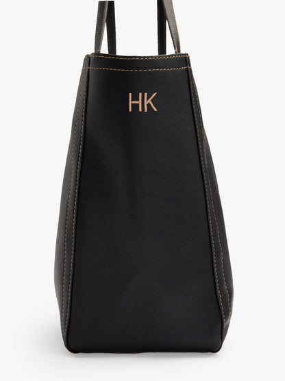 Shopper Bag With Topstitching L