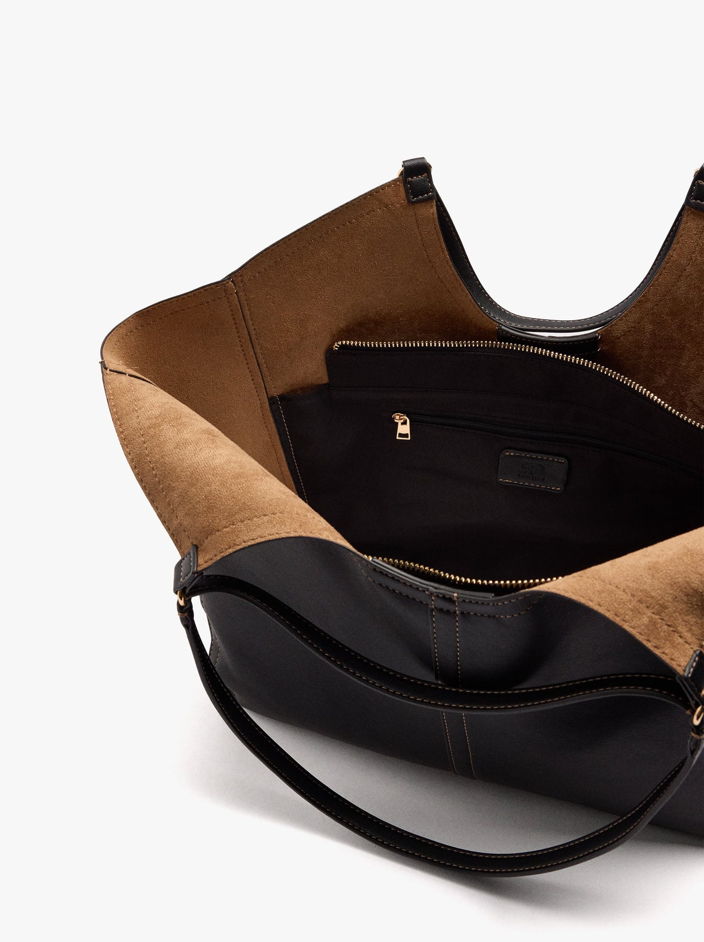 Shopper Bag With Topstitching L